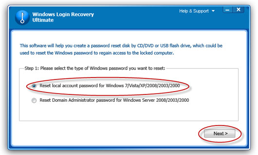 recover Windows 2003 password