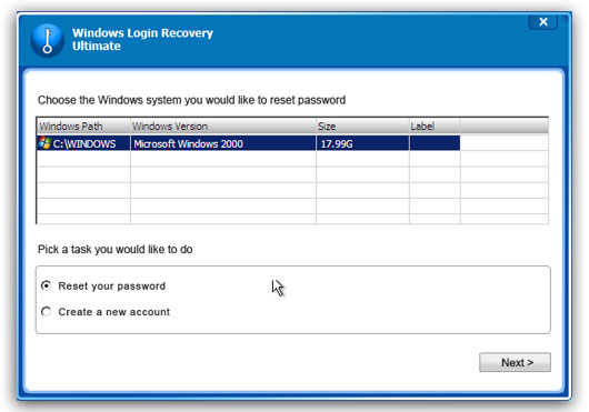 crack Windows 2000 password